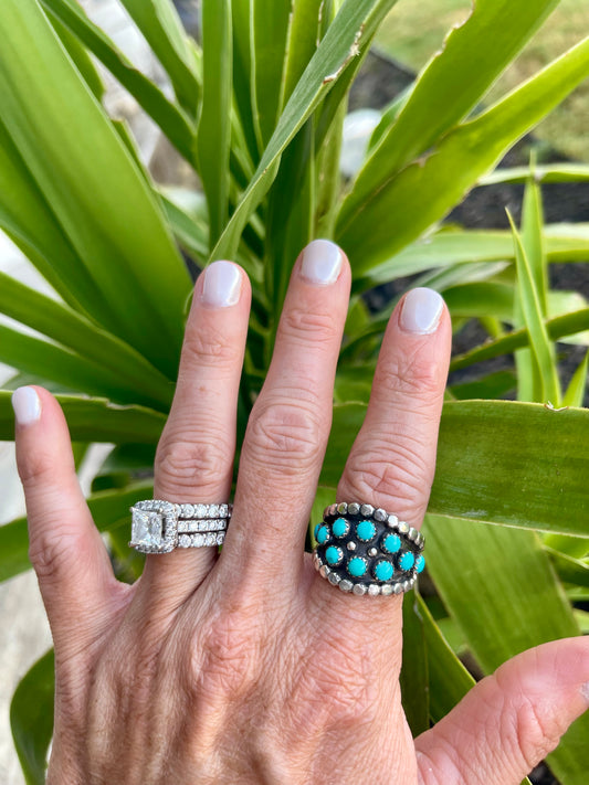 Multi Stone Turquoise Ring