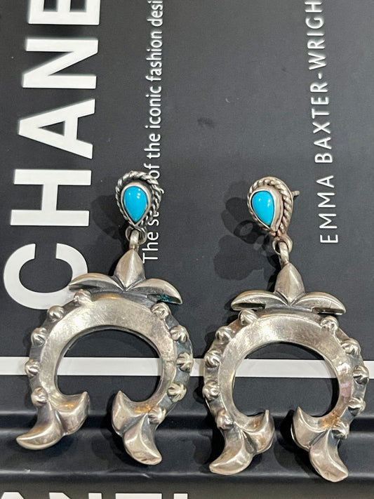 Turquoise Post Naja Dangles