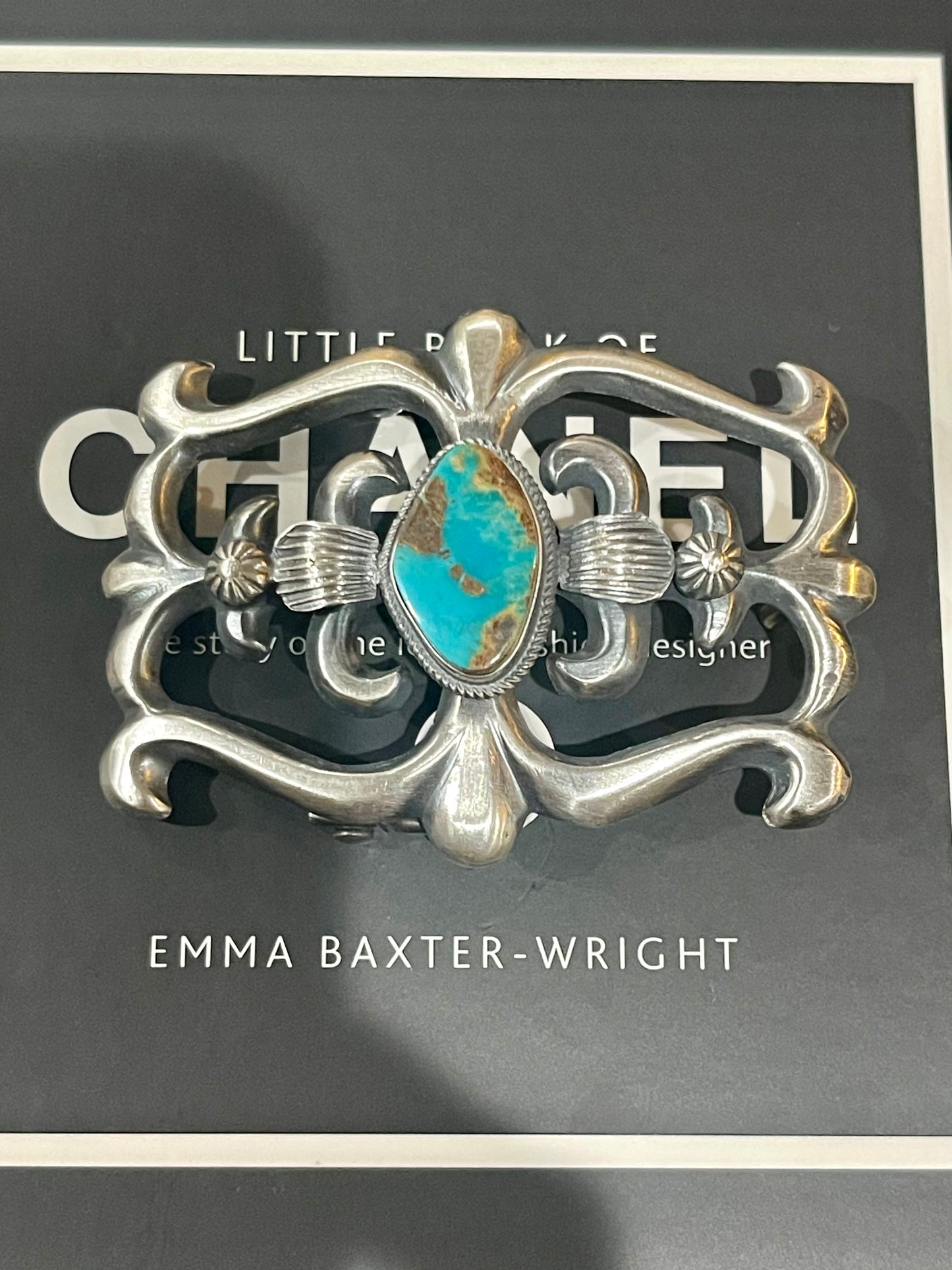 Turquoise Sandcast Buckle