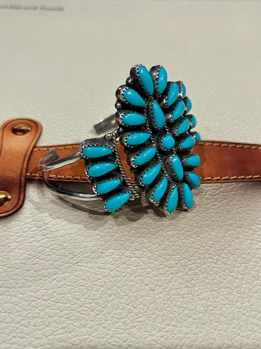 Turquoise Cluster Cuff