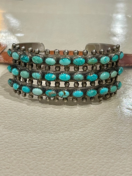 3 Row Turquoise Paul Cuff