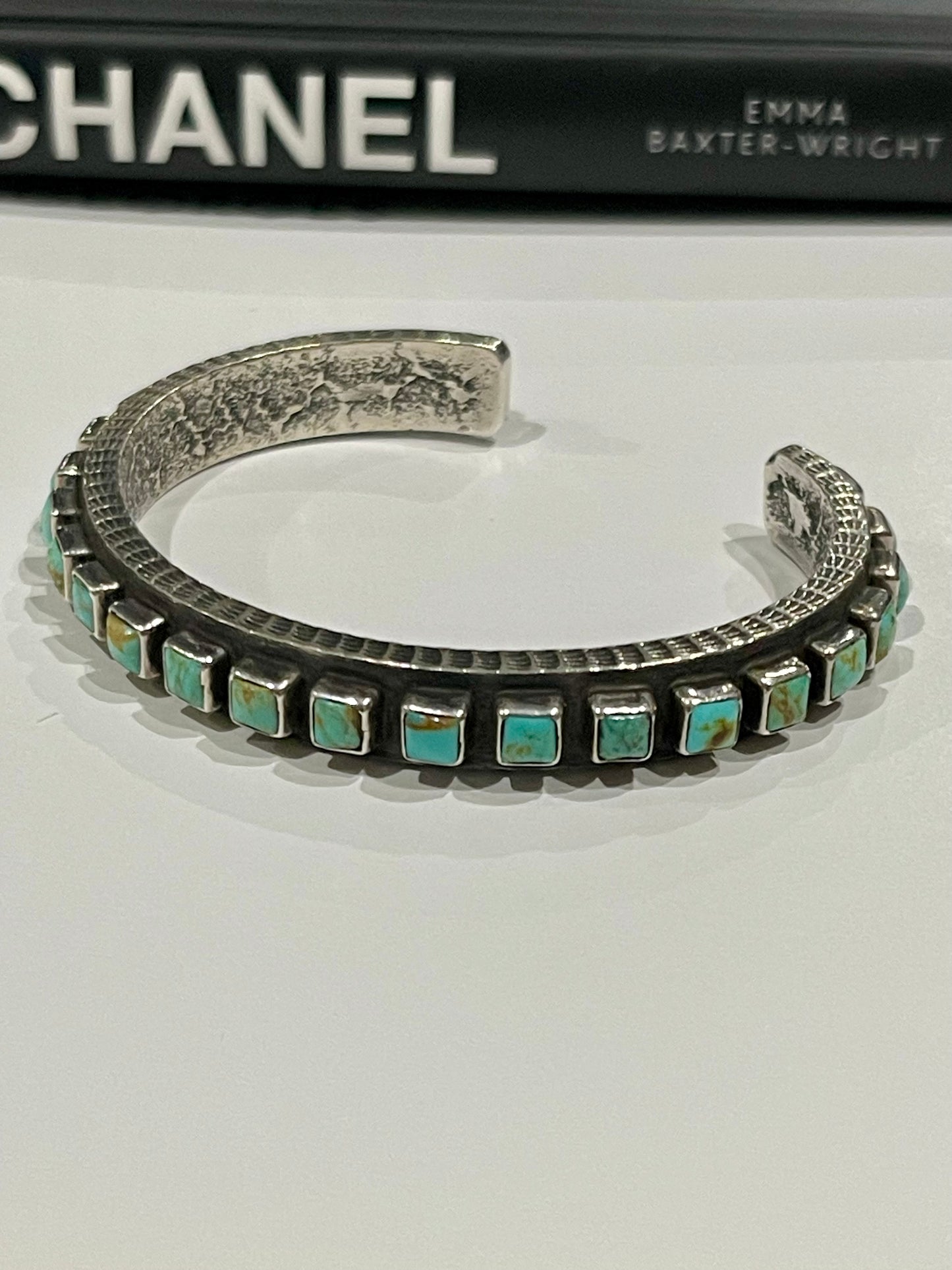 Turquoise Multi Stone Square Cuff