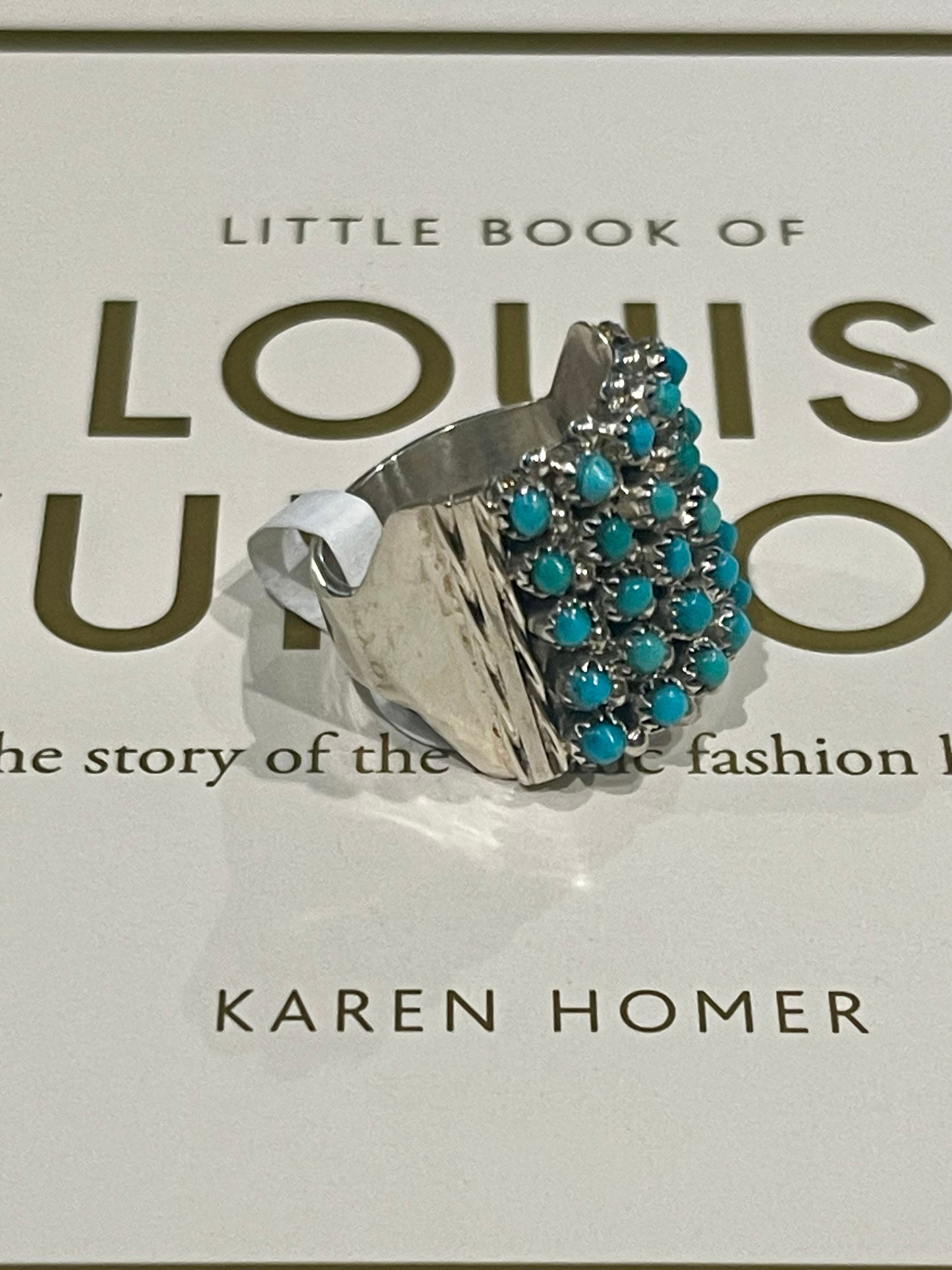 Zuni Turquoise Petit Point Ring