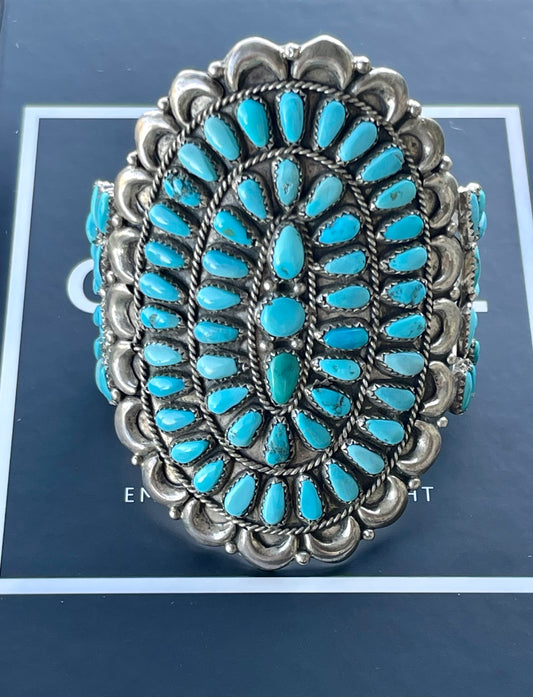 AMAZING Statement Turquoise Cluster Cuff