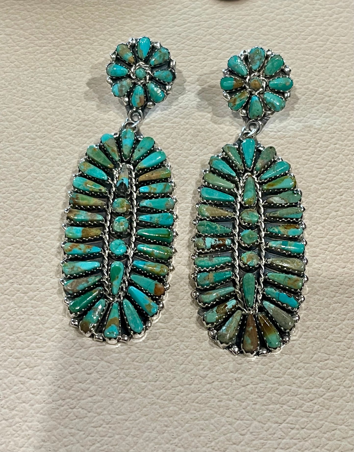 Turquoise Post Cluster Dangles