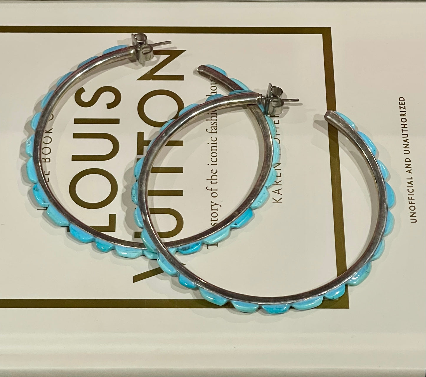 Turquoise large Federico Hoops