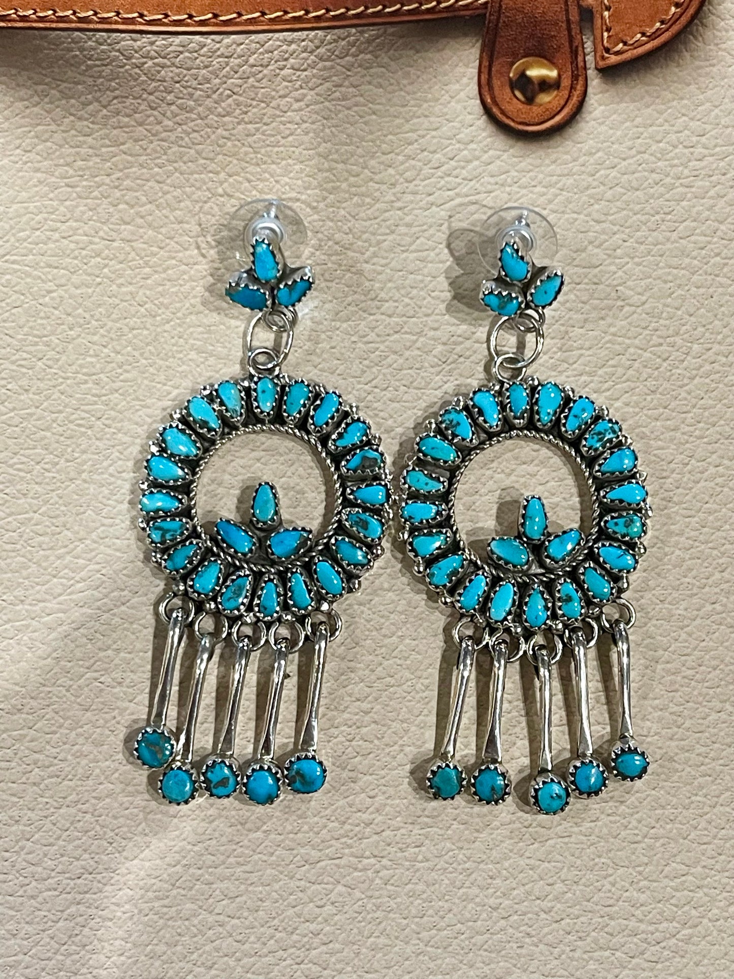 Super Neat Unique Turquoise Earrings