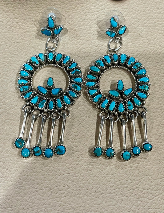 Super Neat Unique Turquoise Earrings