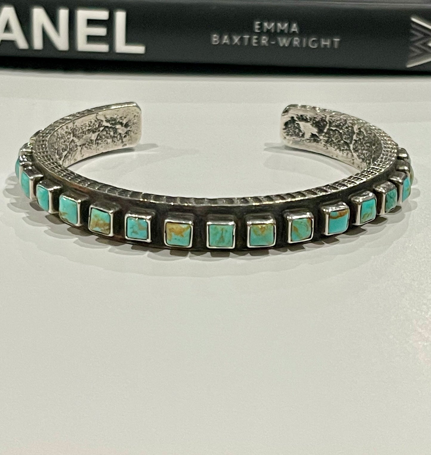 Turquoise Multi Stone Square Cuff