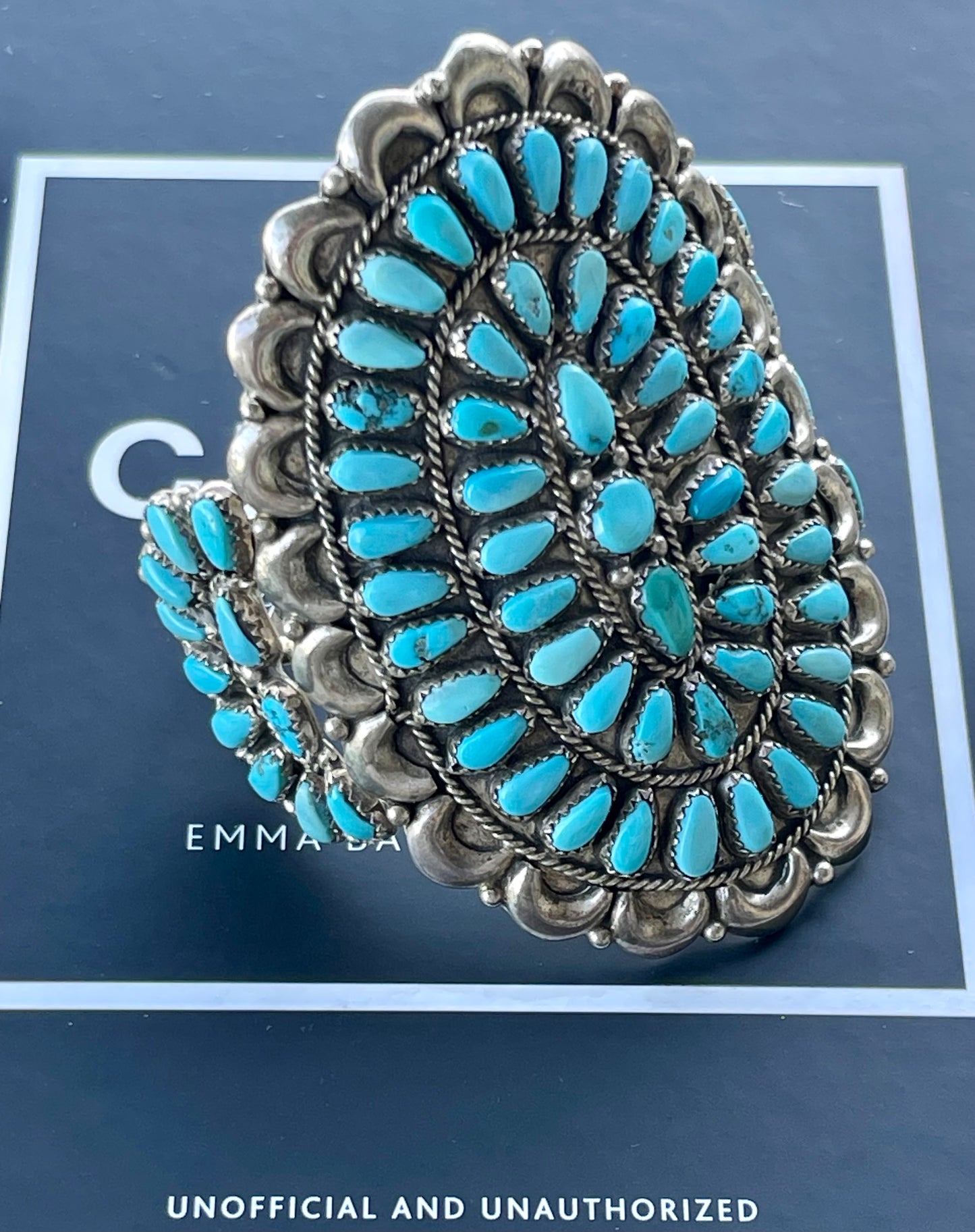 AMAZING Statement Turquoise Cluster Cuff