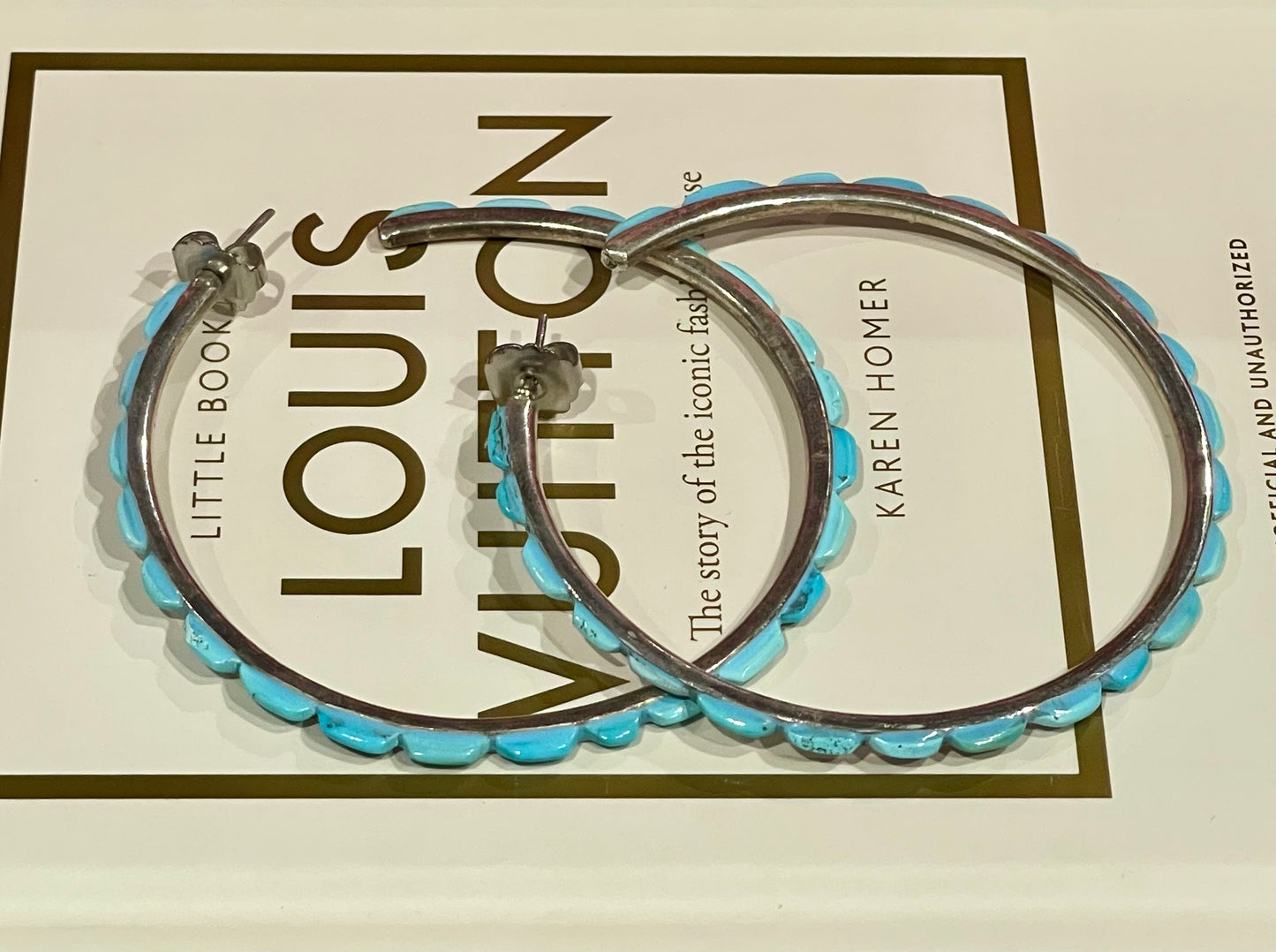 Turquoise large Federico Hoops